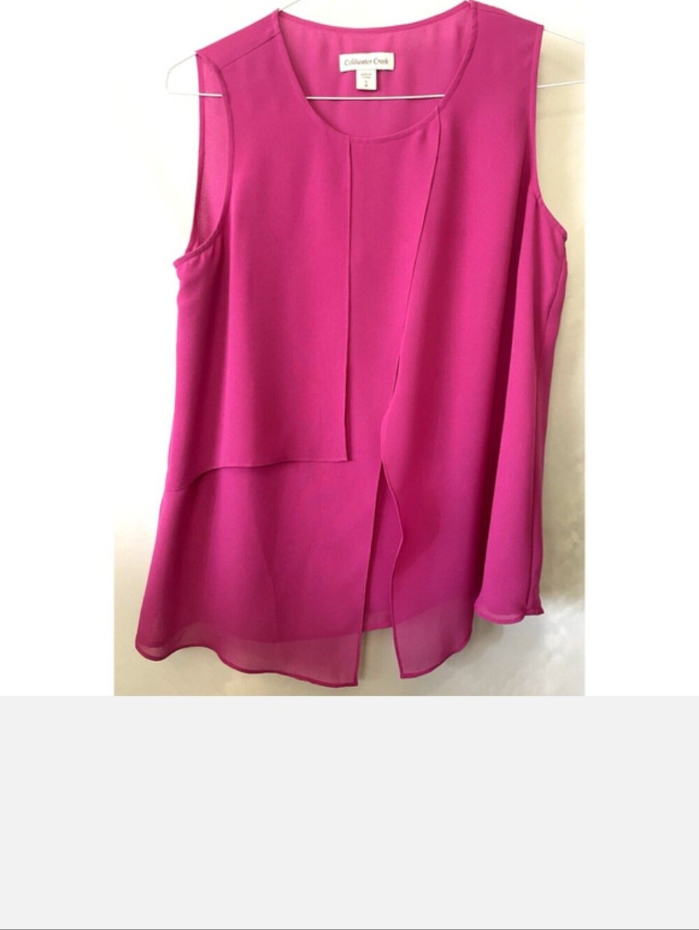 Coldwater Creek Hot Pink Sleeveless Top